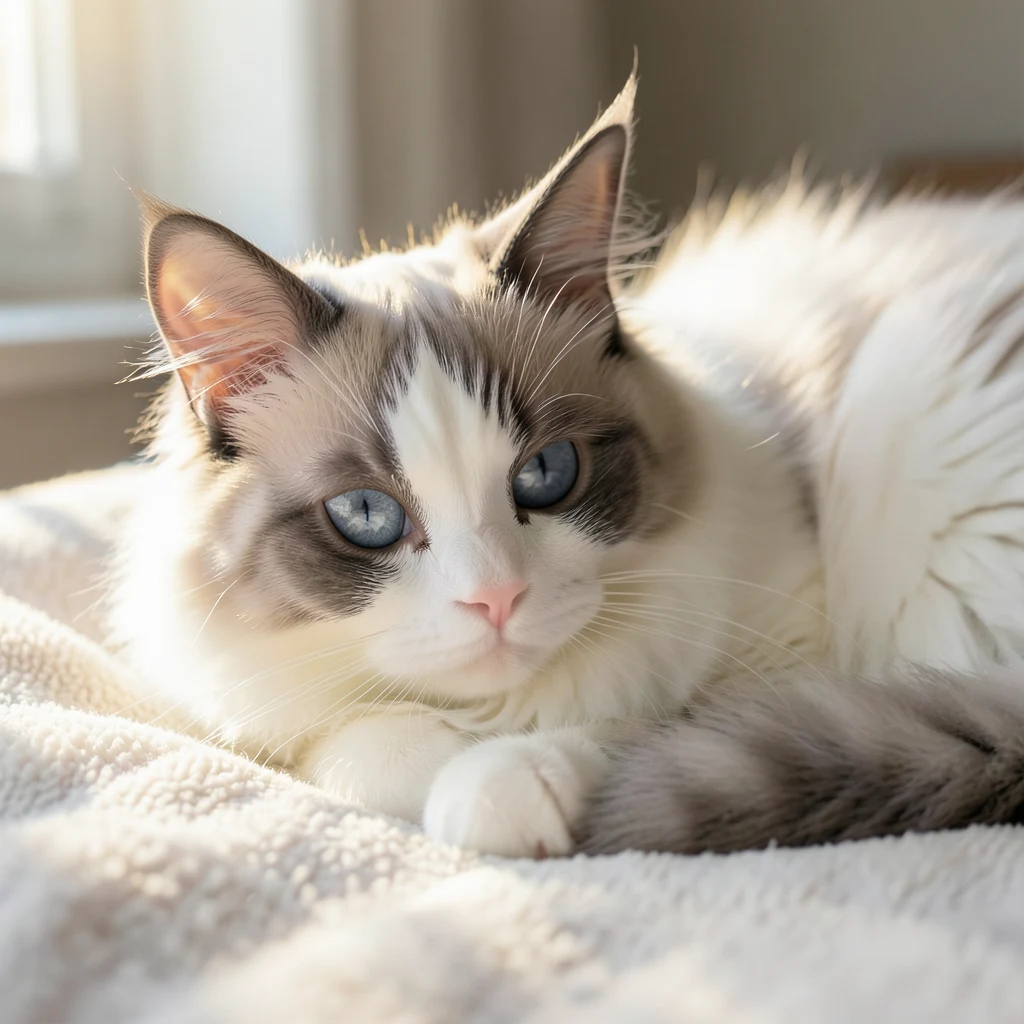 Ragdoll kočka - ilustrační foto