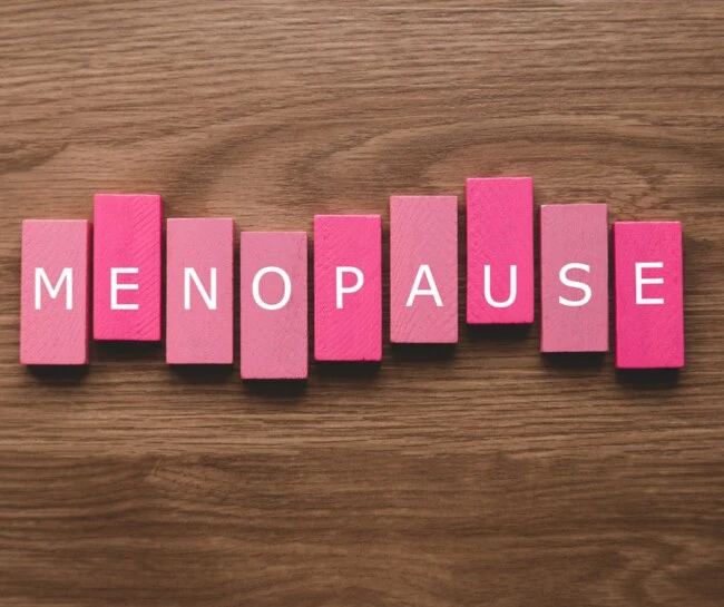 Menopause word blocks