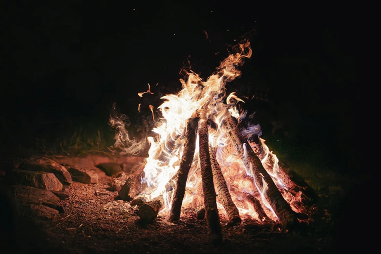 Bonfire at night