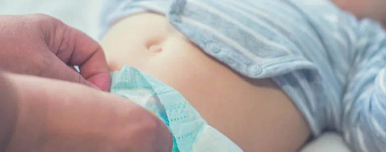 Dítě s plenkou, péče o kůži při prevenci opruzenin