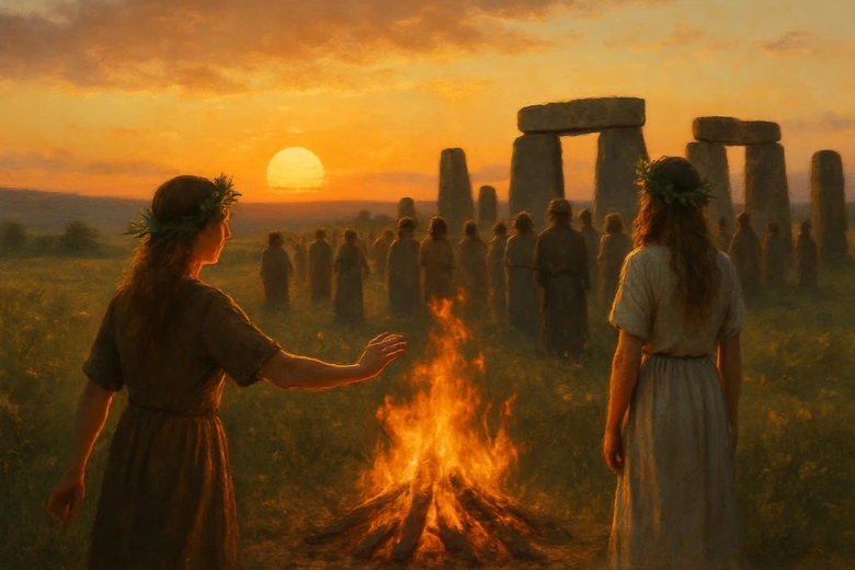 Stonehenge winter solstice gathering
