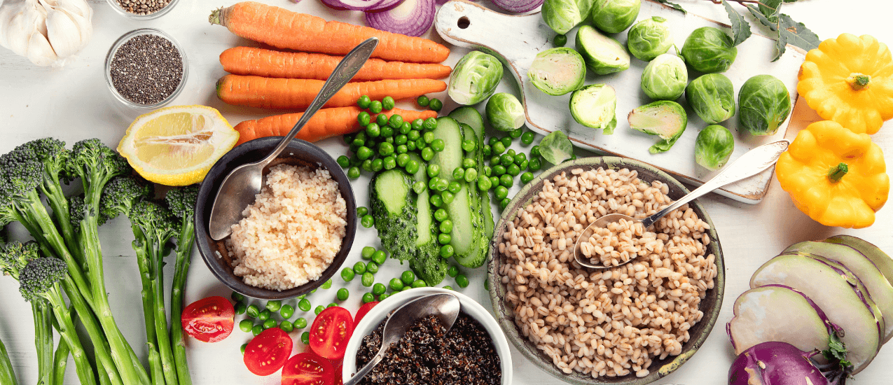 Vegan food spread