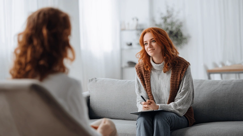 Woman in therapy session