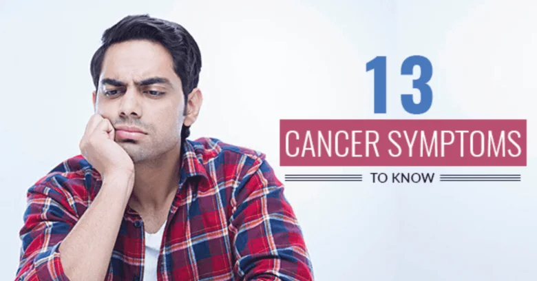 Man thinking about cancer symptoms