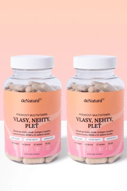 Doplňky stravy pro vlasy a nehty v lahvičkách