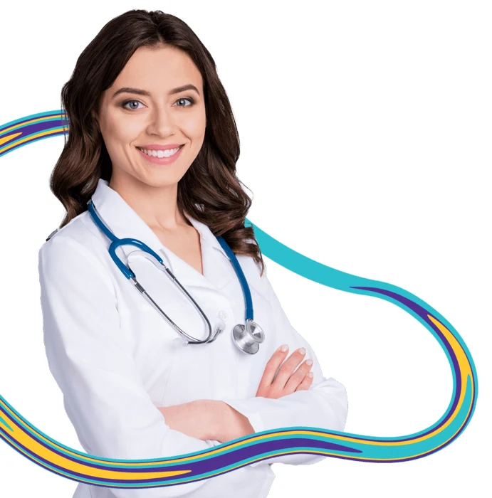 Female doctor with stethoscope
